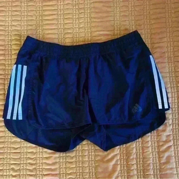 adidas Pants - Adidas Ladies Pacer 3-Stripes Moisture Wicking Elastic Waist Short
